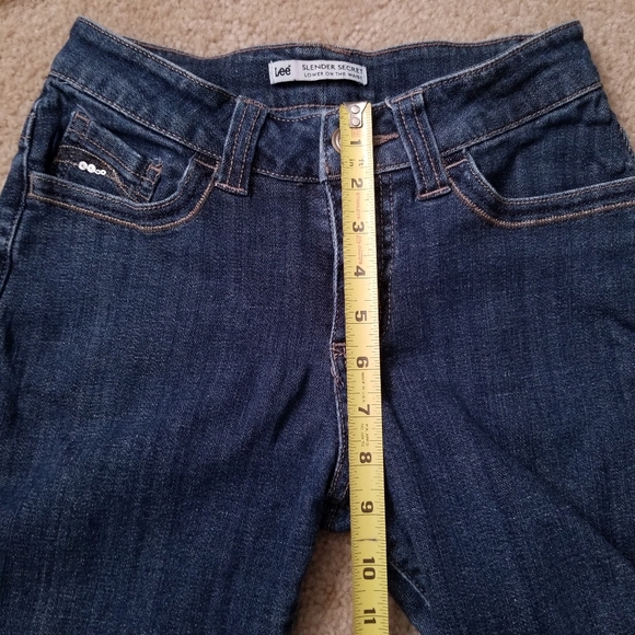 Lee Dark Wash Slender Waist Sequin Bootcut Jeans - Picture 7 of 14